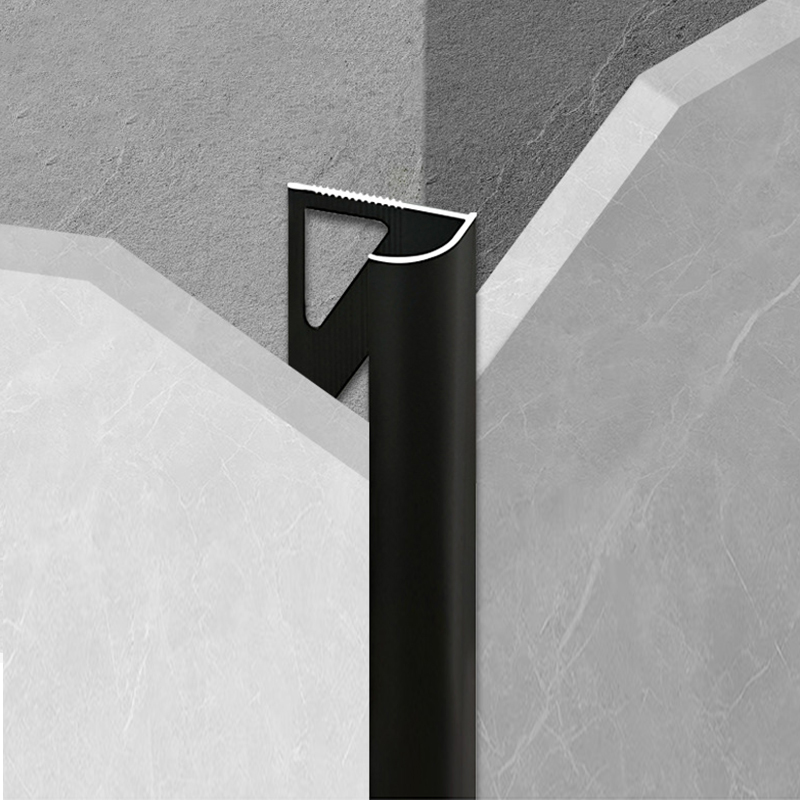 C-shaped arc tile edge trim