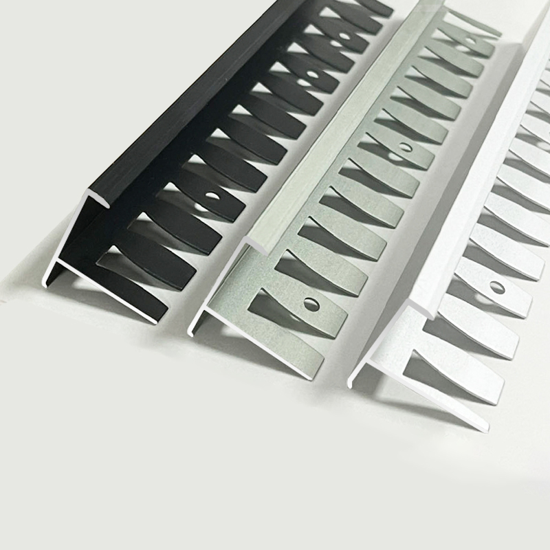 Aluminum alloy F-shaped fishbone edge trim