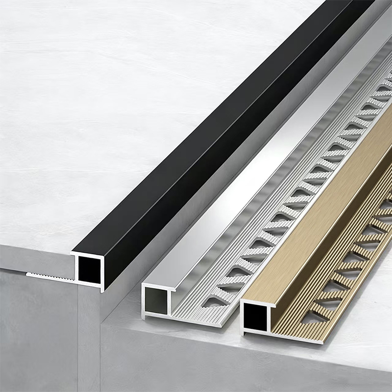 Square outside corner tile edge trim