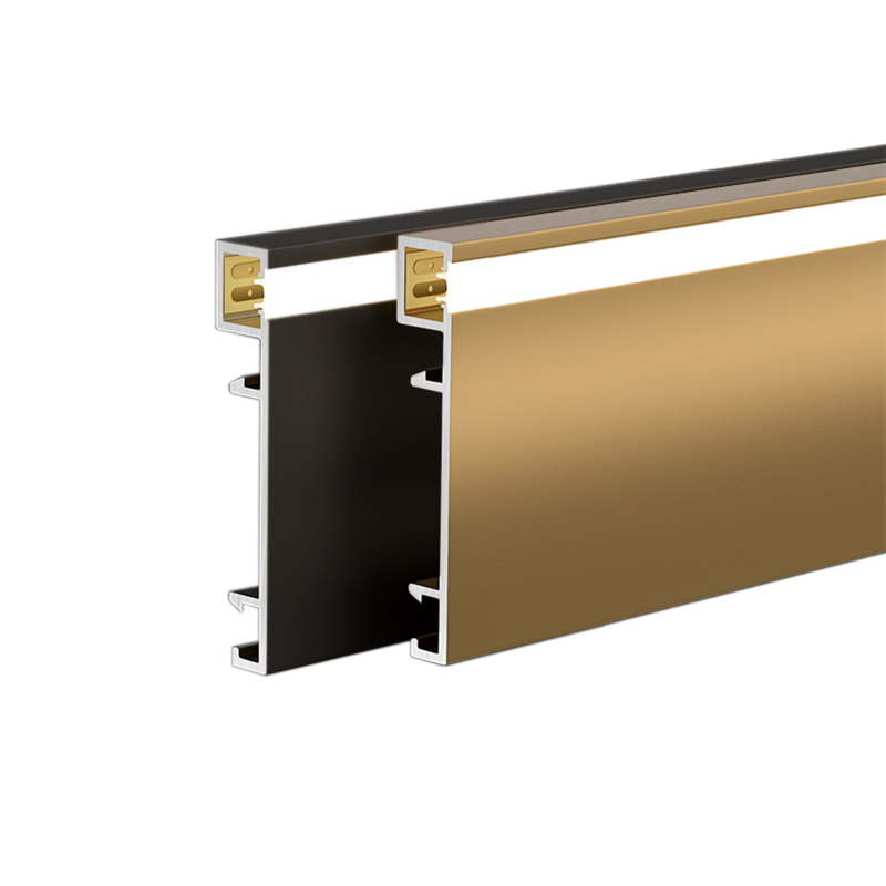 Front-lit baseboard