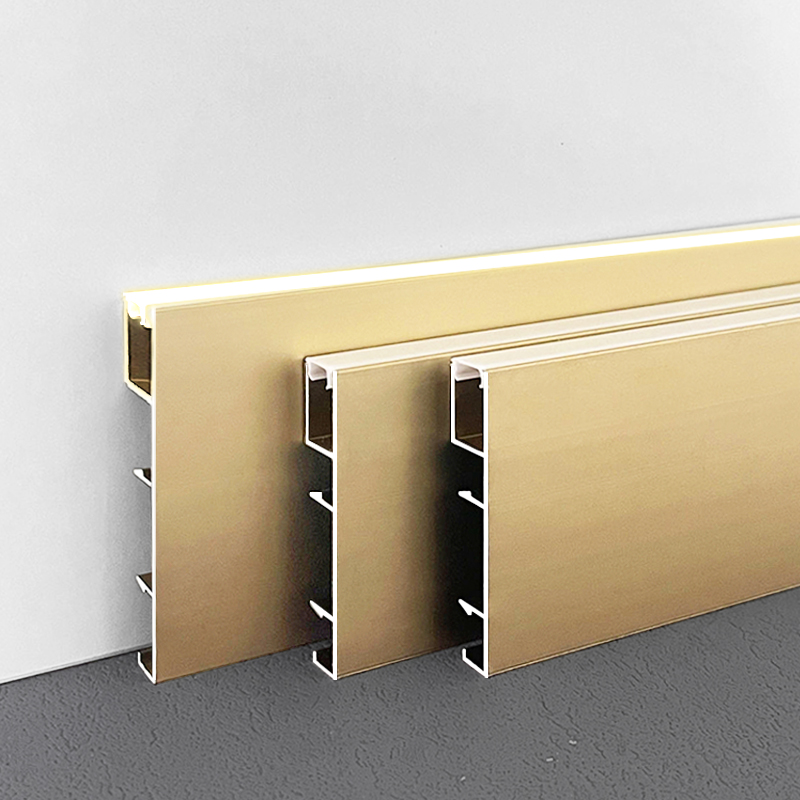 Upward-lit baseboard