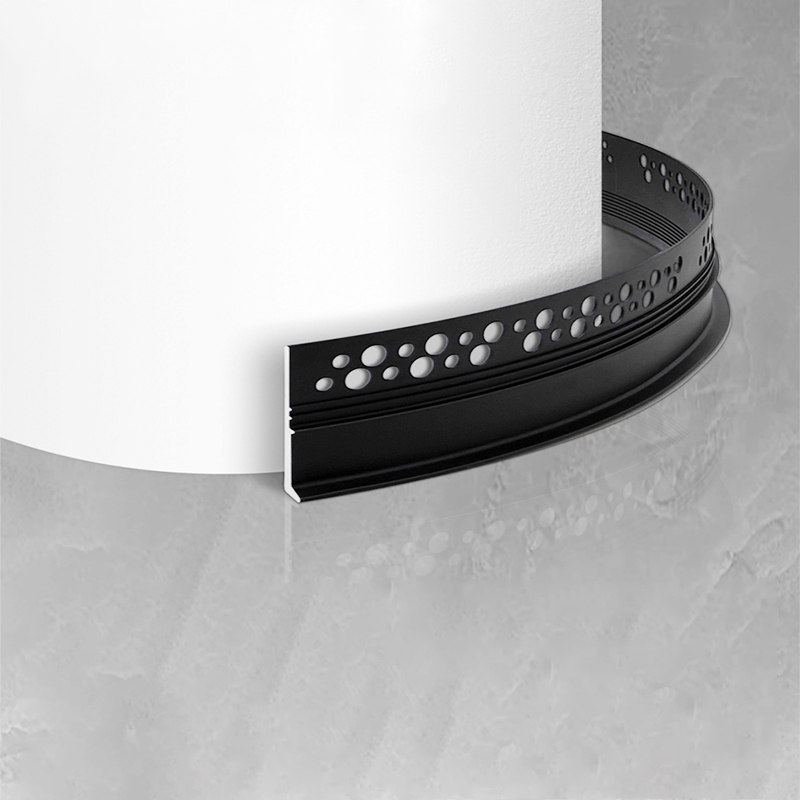 Recessed skirting with plaster finish(B)