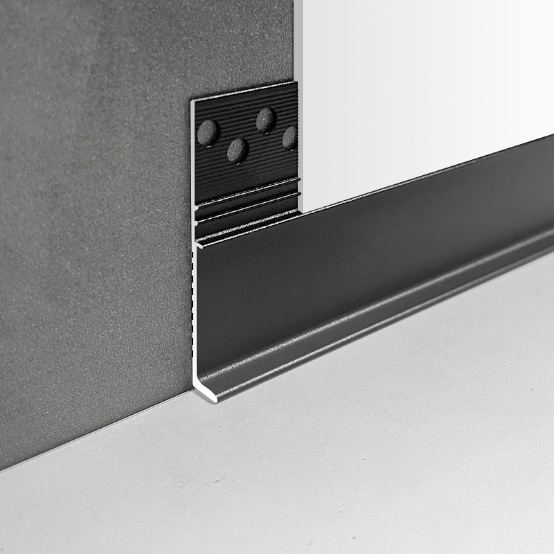 Recessed skirting with plaster finish(B)