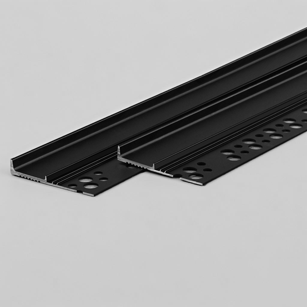 Recessed skirting with plaster finish(B)