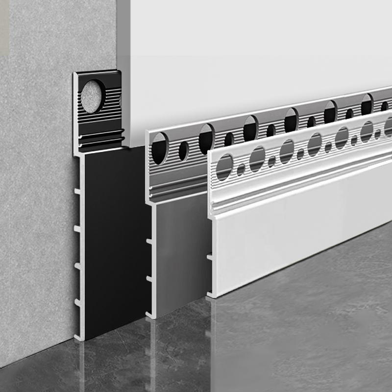 Recessed skirting with plaster finish(C)