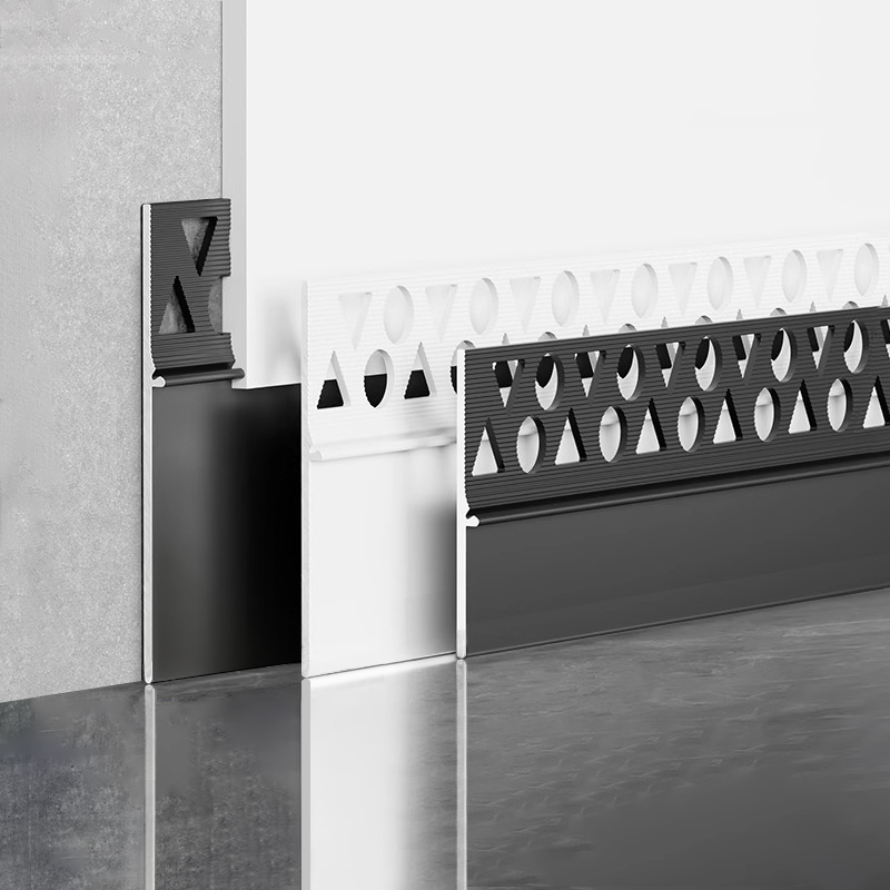 Recessed skirting with plaster finish(D)