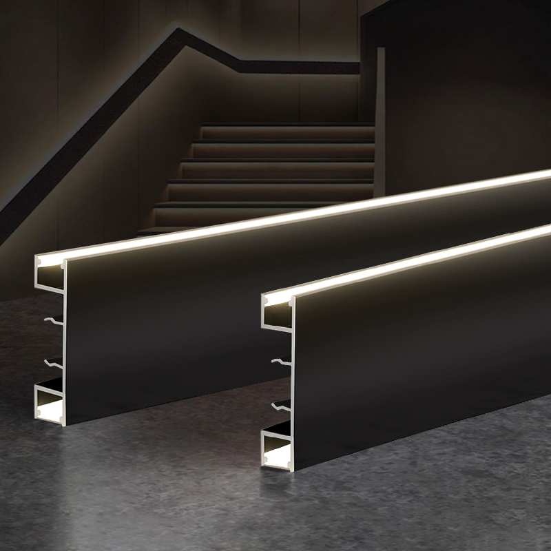 LED Skirting Board Recessed LED Profile
